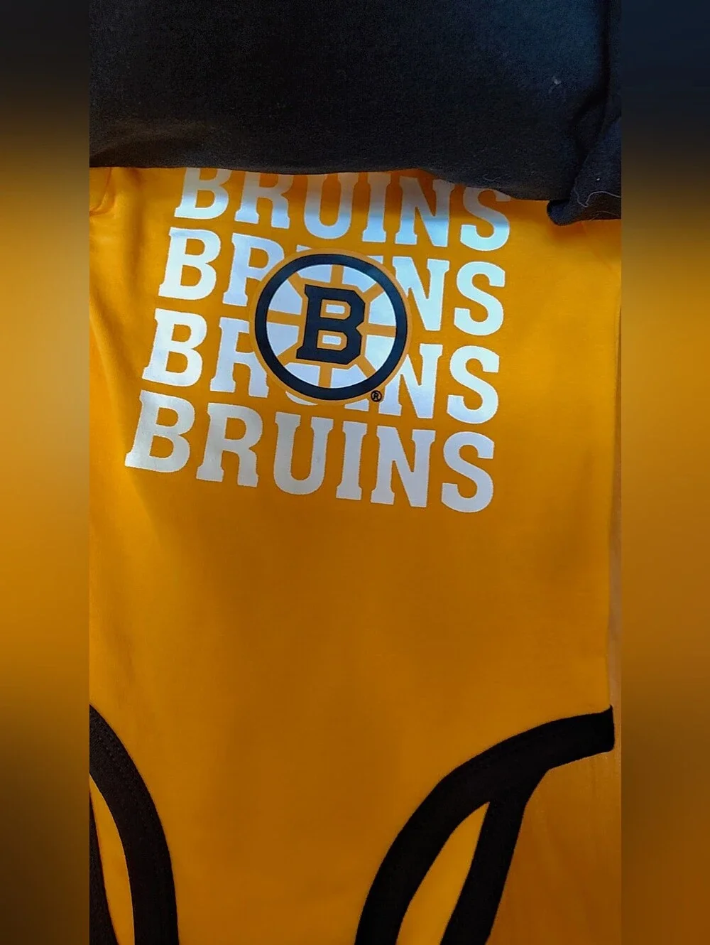 Boston Bruins 3-Piece Baby Onesies NWT 12 Months